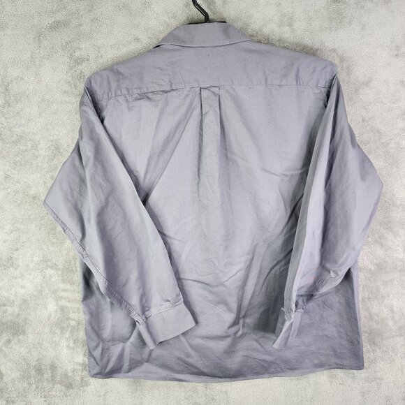 Mens Gray Michael Kors Dress Shirt Long Sleeve Button-Down Size 18 34/35 - Picture 8 of 11